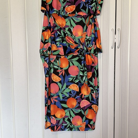 NWT NINA PARKER TROPICAL FRUIT SKIRT & CROP TOP SET 2X - Picture 4 of 10